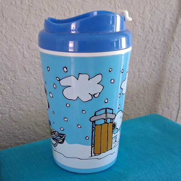 ZAK Winter Themed Peanuts Gang 12oz Drink Tumbler - Picture 3 of 16